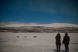 Auroras over Kilpisjärvi, Finland, on 9/10 February 2025