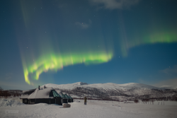 Auroras over Kilpisjärvi, Finland, on 9/10 February 2025