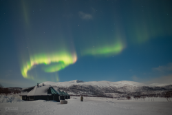 Auroras over Kilpisjärvi, Finland, on 9/10 February 2025
