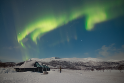 Auroras over Kilpisjärvi, Finland, on 9/10 February 2025