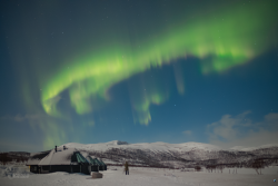 Auroras over Kilpisjärvi, Finland, on 9/10 February 2025