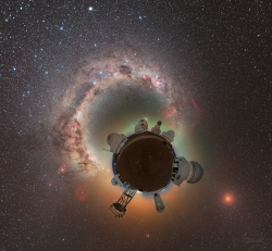 Wide view to the total lunar eclipse 14 March 2025 over Cerro Tololo Observatory Wide view to the total lunar eclipse 14 March 2025 over Cerro Tololo Observatory